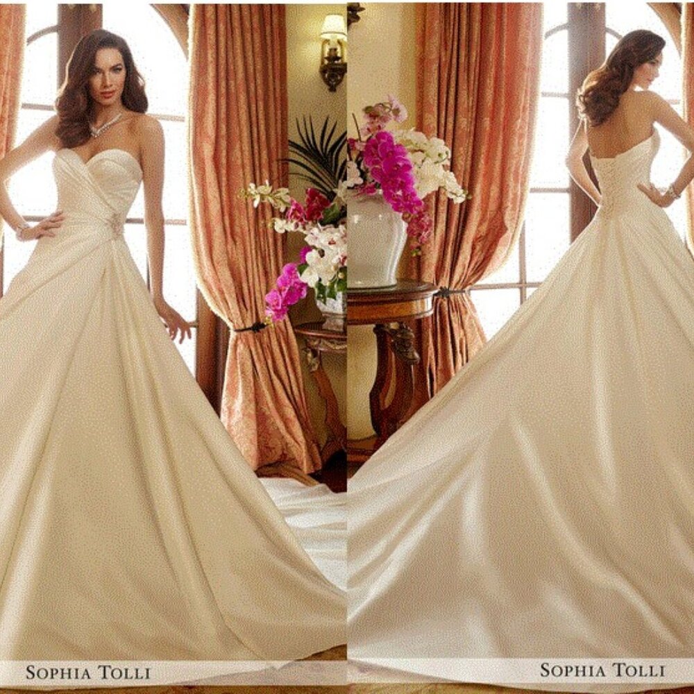 Sophia Tolli unaltered, unworn wedding gown Ivoy Size 18